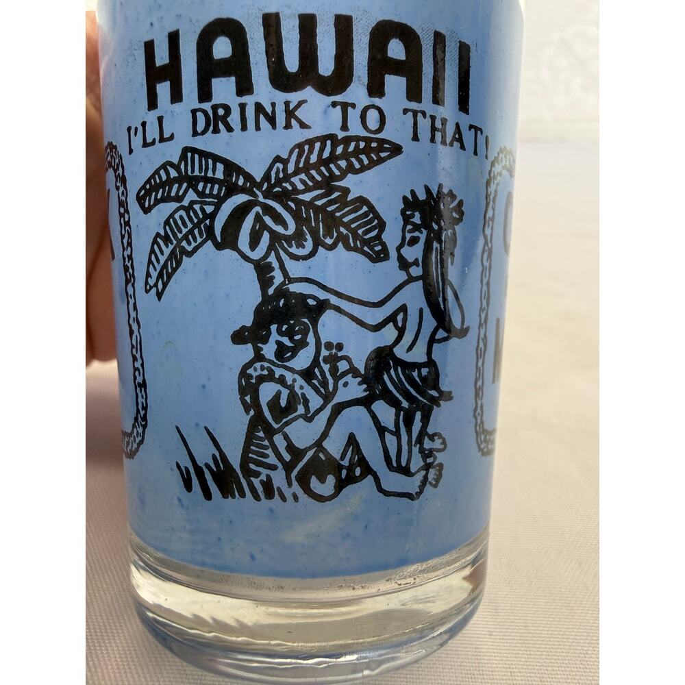 SKU3179 Vintage Hawaii "Okole Maluna" Bottoms Up Souvenir Shot Glass